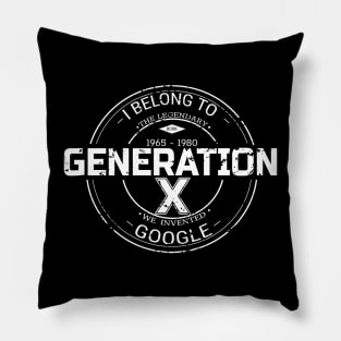 generation x 1965-1980 Pillow