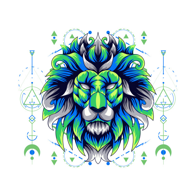 lion head graphic by SHINIGAMII