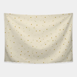 Neutral Linen and Gold Speckled Pattern Tapestry