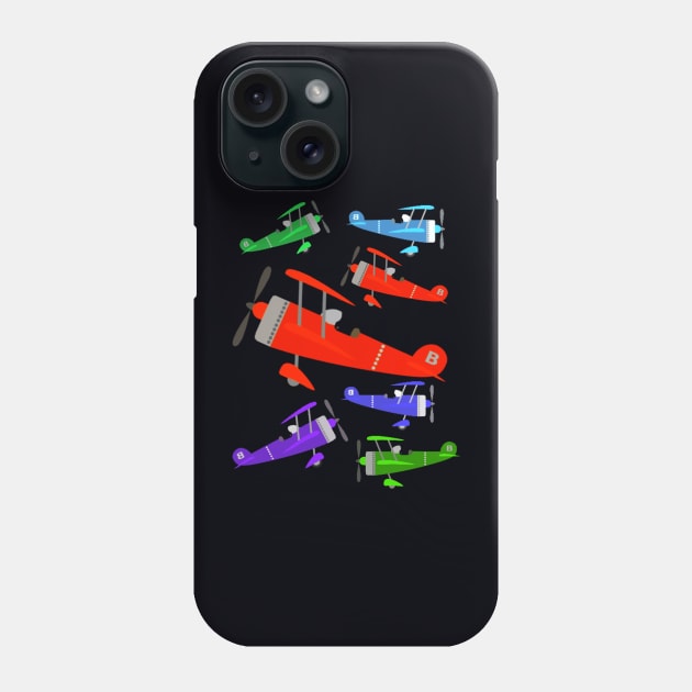 Vintage Retro Kids Airplane Phone Case by STYLISH CROWD TEES