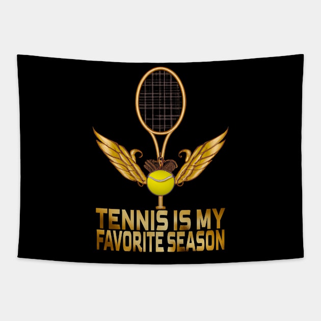 Tennis Is My Favorite Season, Tennis Lovers Tapestry by MoMido