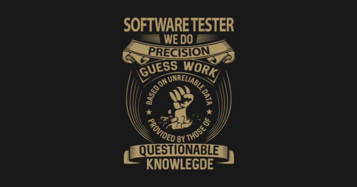 software tester t shirt