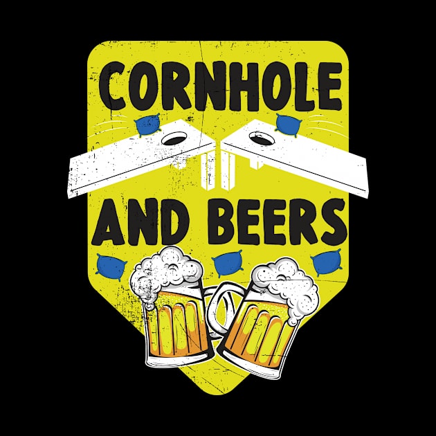 Cornhole And Beers funny gift by dconciente