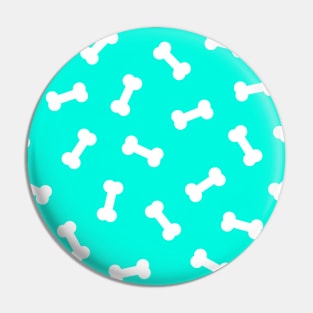 Aqua Dog Treat Pattern Pin