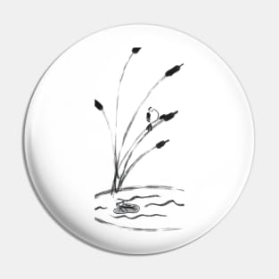 Sumi-e Pond Pin