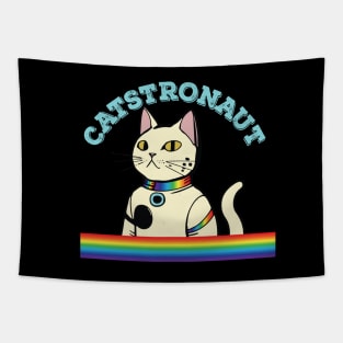 catstronaut cat being serious Tapestry