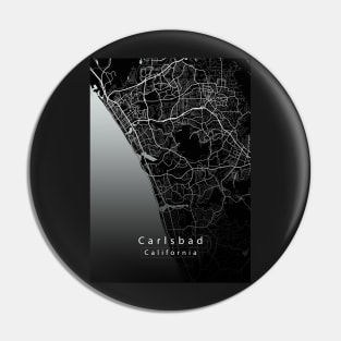 Calrsbad California City Map dark Pin