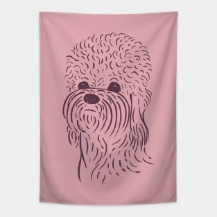 Dandie Dinmont Terrier (Pink and Purple) Tapestry