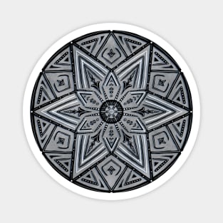 Circling The Stars Charcoal Geometric Magnet