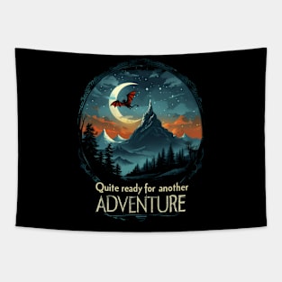 Quite Ready for Another Adventure - Dragon and Lonely Mountain - Fantasy Tapestry