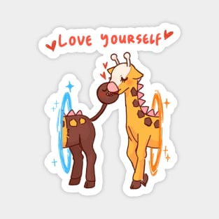 Love yourself giraffe Magnet