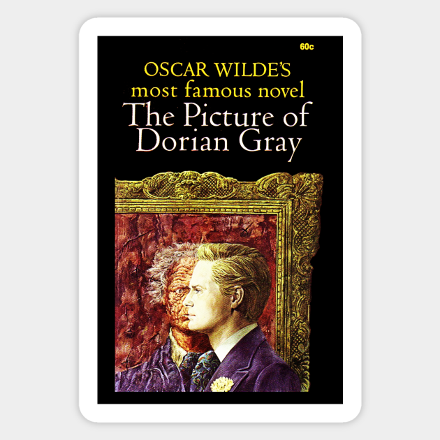 The Picture Of Dorian Gray Oscar Wilde Vintage Book Cover The Picture Of Dorian Gray Book Cover Aufkleber Teepublic De