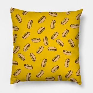 Hotdog Pattern Pillow