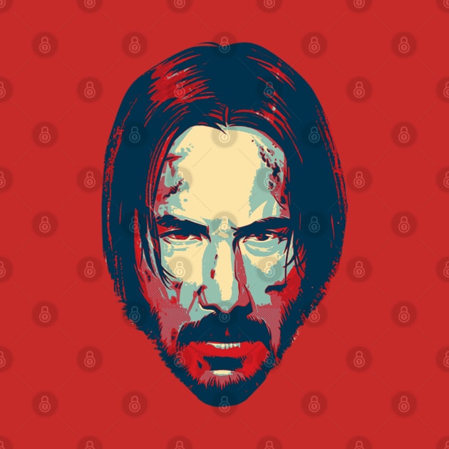 Keanu Reeves Vintage Head by willitone