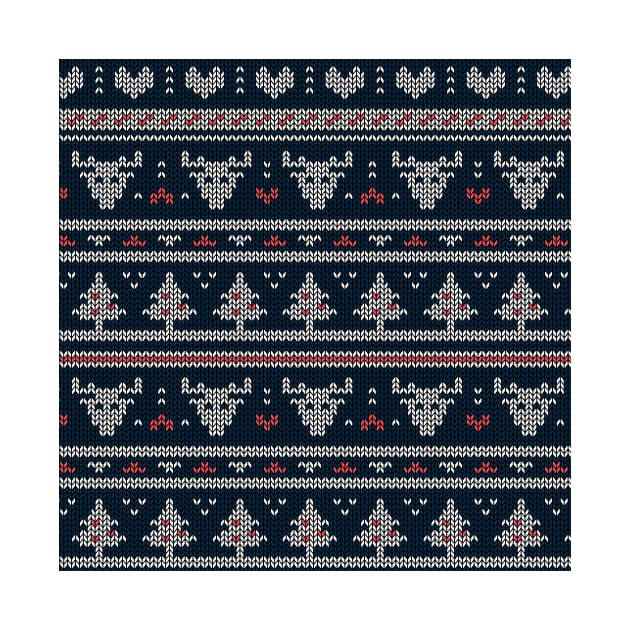 Christmas knitted pattern by Inspired-DS