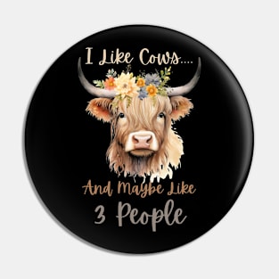 Highland Cow Tshirt Pin