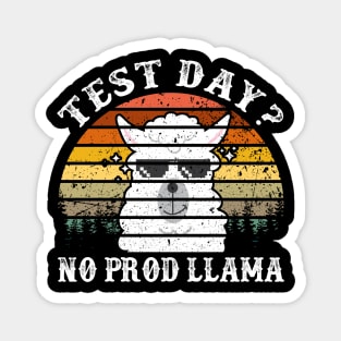 Test Day No Prob-llama Llama Teacher Testing Day Magnet