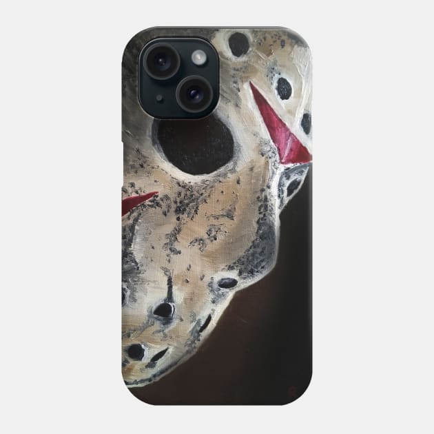 Jason Mask Phone Case by RG Illustration