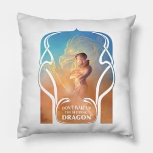 Don't Wake up the sleeping dragon! Pillow