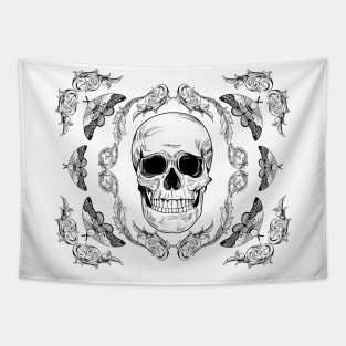 Filigree skull Tapestry