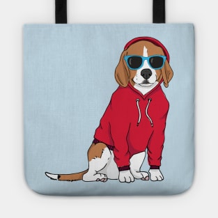 Hipster Beagle Tote