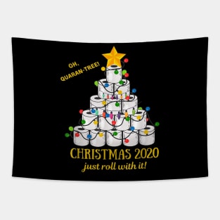 2020 Quarantine Christmas Toilet Paper Tree Tapestry