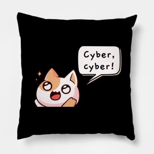 Cyber cyber! | Kawaii Cat Pillow