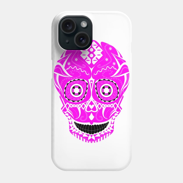 kitsch sugar skull Phone Case by jorge_lebeau