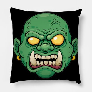 Green Ogre - Scary Monster Pillow