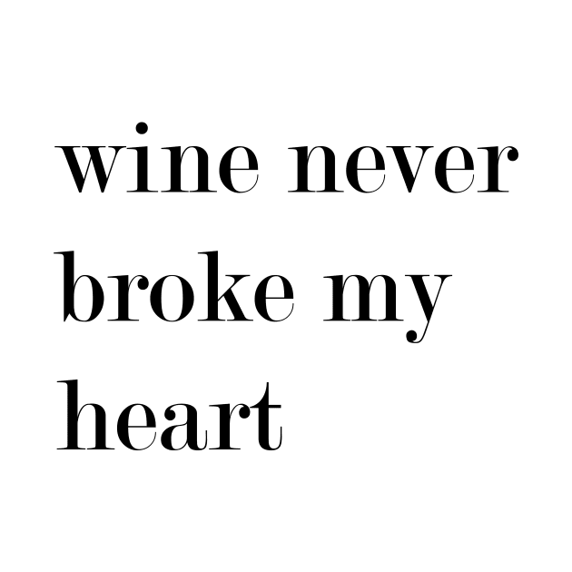 Wine Never Broke My Heart by Woozy Swag