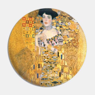 Gustav Klimt - Portrait of Adele Bloch-Bauer Pin