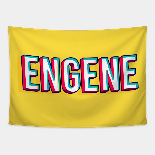 ENHYPEN ENGENE typography Tapestry by Oricca