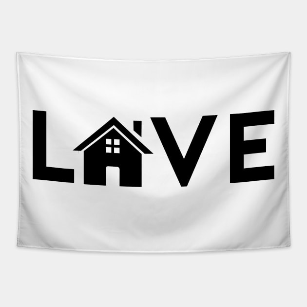 Home Love Tapestry by Woozy Swag