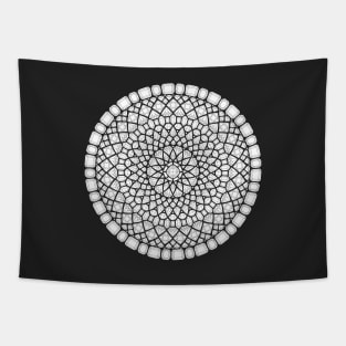 Gems Mandala Coloring Page, Crystals Adult Coloring Mandala, Diamonds Coloring Mandala Tapestry