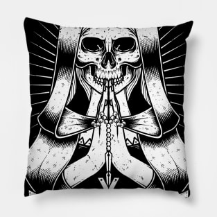 saint skull Pillow