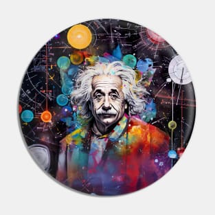 Pop Art Einstein Pin