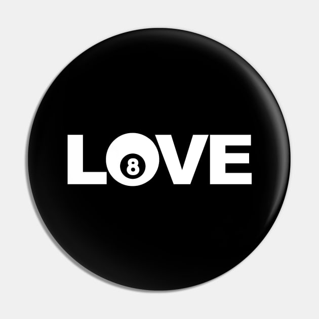 Billiard Love Pin by BB Funny Store