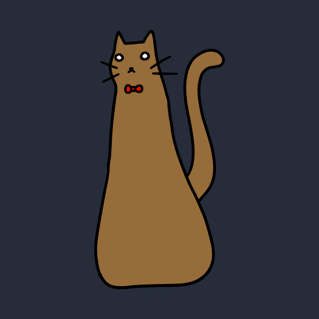 Long Brown Cat by saradaboru