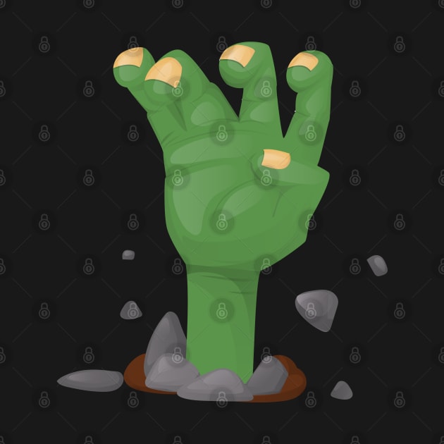 Green Zombie Hand by Riyo
