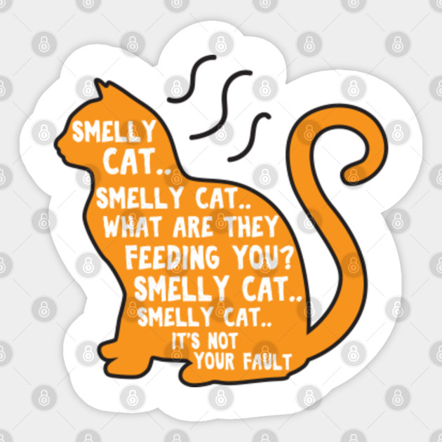 Smelly Cat Friends Sticker Teepublic Au