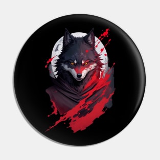 Evil Ninja Wolf - Howl At The Moon Pin