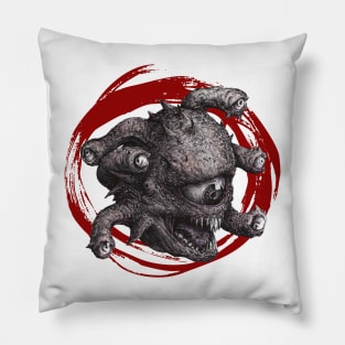 7 Eyes monster Be holder Red Pillow