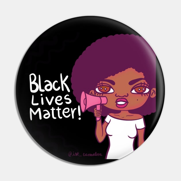 Black Lives Matter Pin by @isedrawing