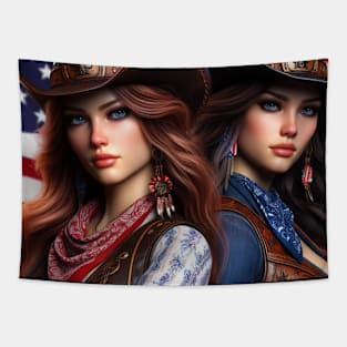 American Cowboys and Cowgirls #12 Tapestry