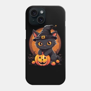 Halloween Magic - The Black Cat's Spell! Phone Case