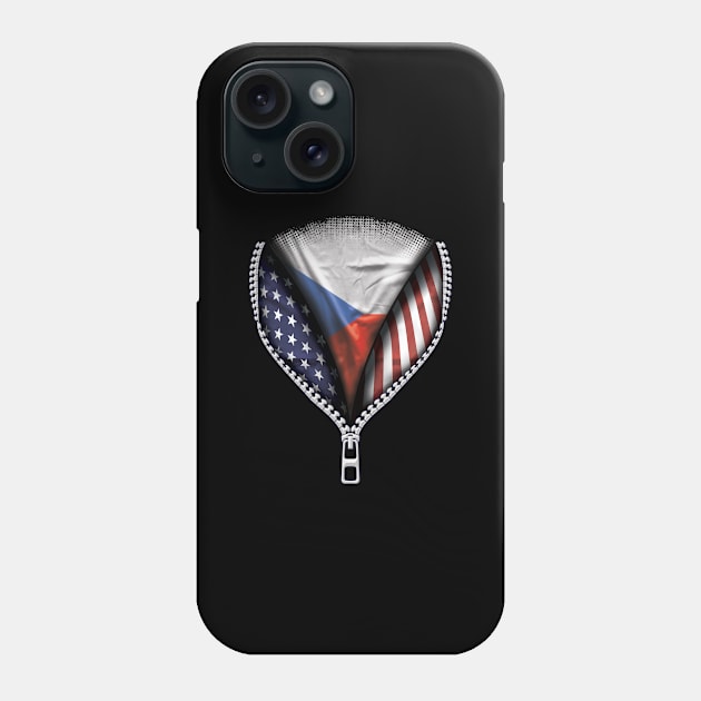 Czech Flag  Czech Republic Flag American Flag Zip Down - Gift for Czech From Czech Republic Phone Case by Country Flags