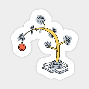 Cute Retro Christmas Tree Magnet