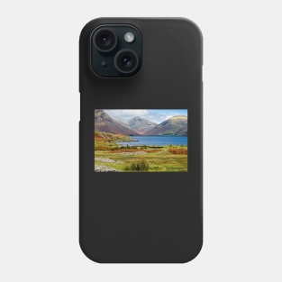 Great Gable Mountain from Wastwater, Lake district Phone Case