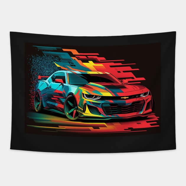 camaro zl1 1lt Tapestry by PixelPusherArt