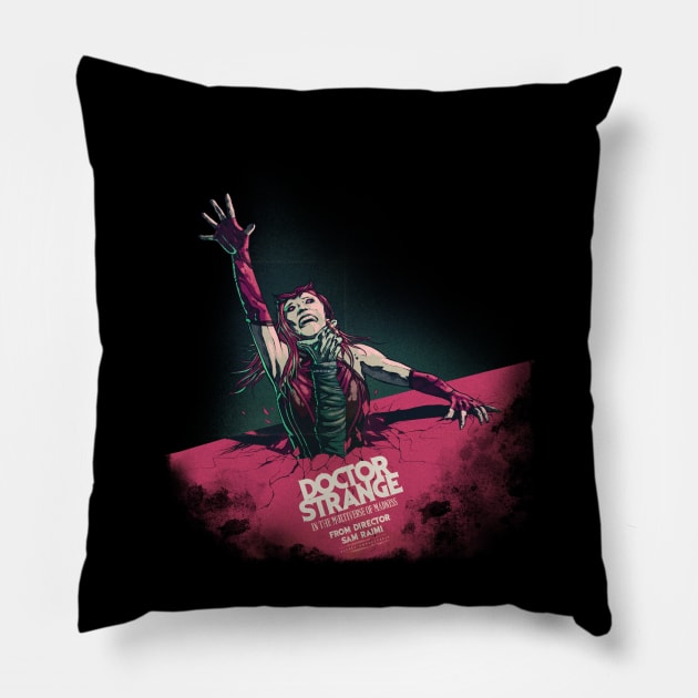 Evil Magic Lady Pillow by Kotolevskiy